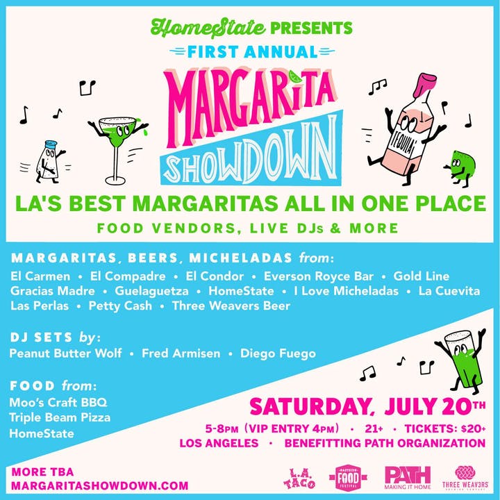 Bottom's Up HomeState Will Be Hosting LA's First Margarita Festival