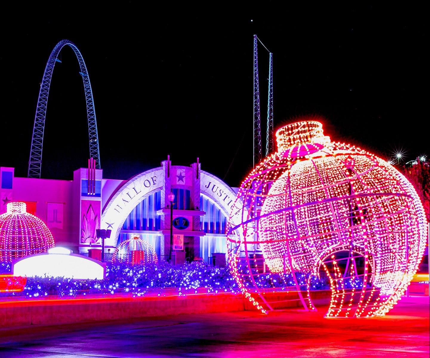 Stroll Amongst Millions Of Twinkling Lights At The Six Flags 'Holiday