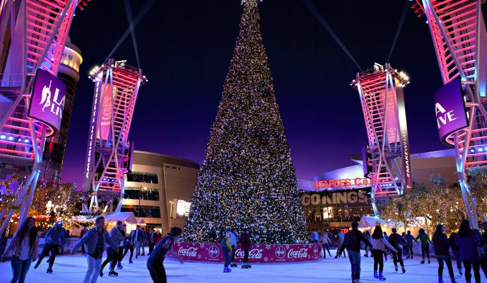 L.A.’s Largest Outdoor Ice Rink Is Still Open For The Holiday