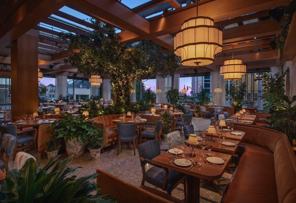 Interior shot of the luxurious Lavo Ristorante, one L.A. best new restaurants of 2022