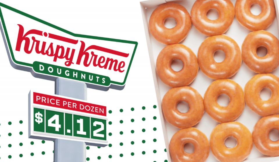 Krispy Kreme Is Matching The Price Of A Dozen Donuts To The Average Cost Per Gallon Of Gas