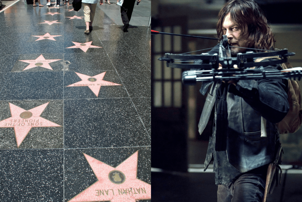 Left: Walk Of Fame image via Canva | Right: The Walking Dead, AMC