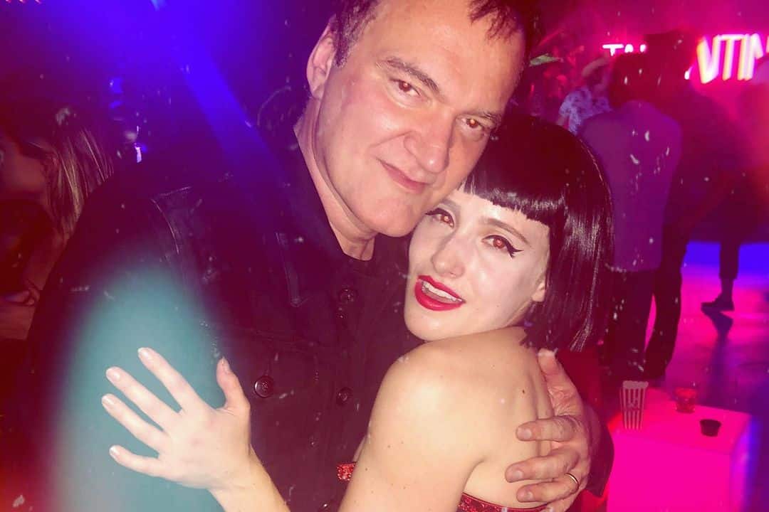 Quentin Tarantino hugs showrunner Tosca Rivola