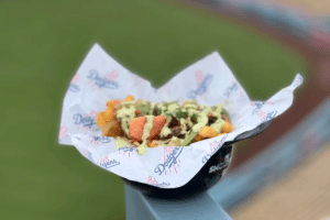 Lomo Saltado Fries at Dodger Stadium | Photo courtesy of Los Angeles Dodgers | Food at Dodgers