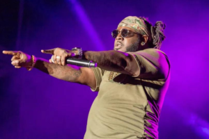 T-Pain on stage performing