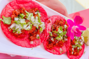 pink tacos from pink & boujee
