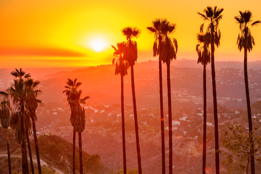 Late Sunset over Los Angeles