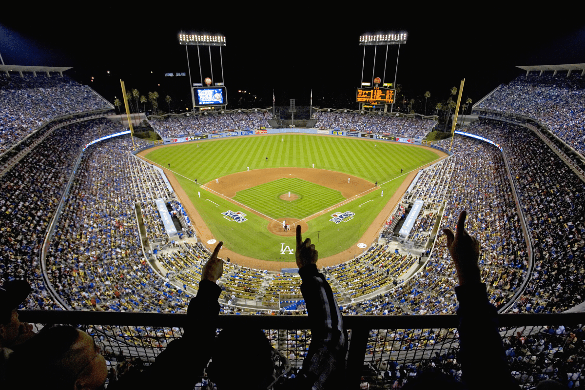 Dodger Stadium, safe at home