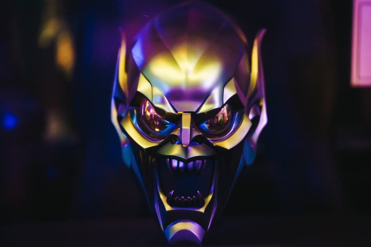 The Green Goblin's mask from the Spider-Man movies