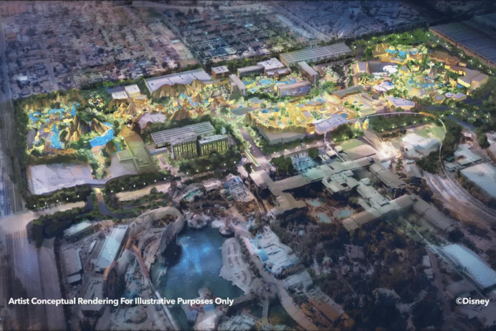 DisneylandForward mock up of potential changes to the Disneyland resort