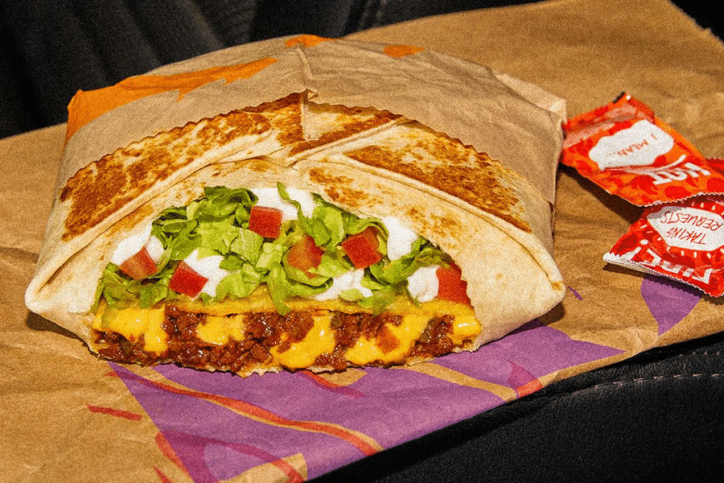 Taco Bell vegan crunchwrap