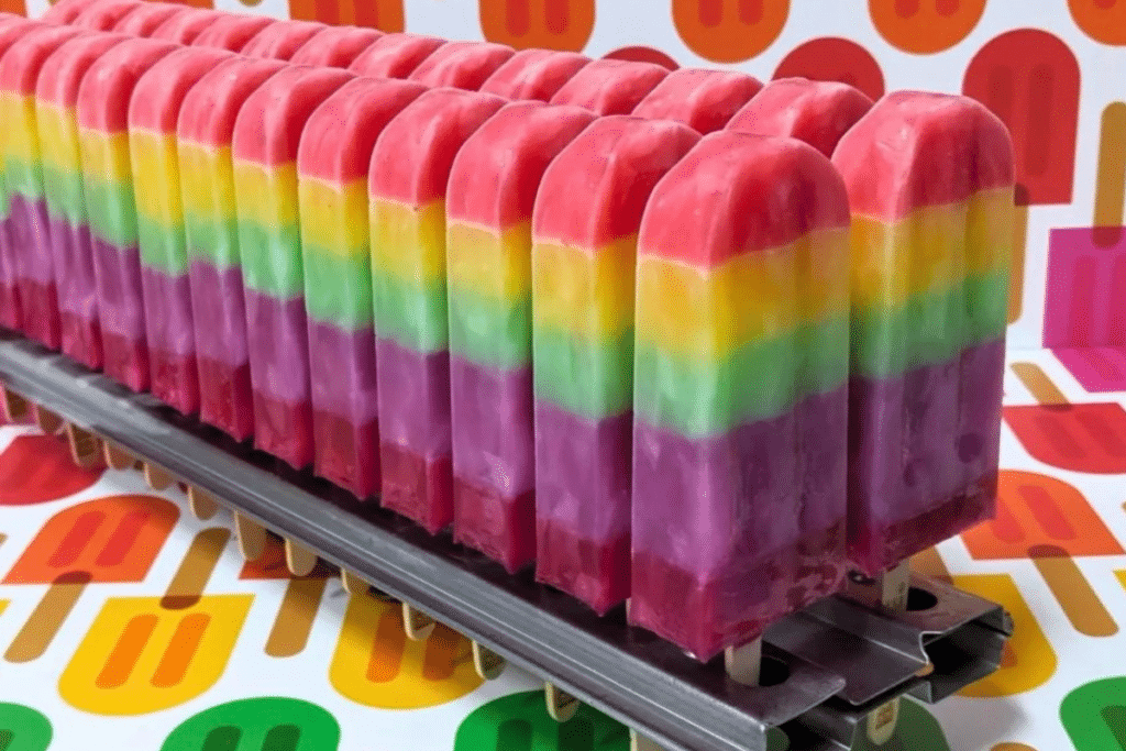 Rainbow flavor from Nomad Ice Pops