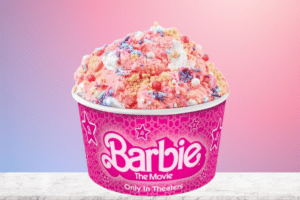 Barbie ice cream at cold stone creamery